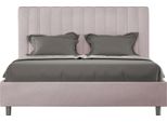 Ityhome - Letto Con Rete Imbottito 160X210 Microfibra Glicine Agueda