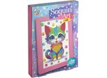Quadro Di Paillettes Con Cornice Cat