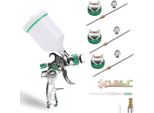 Jayseuw Pistola A Spruzzo Hvlp 3 Ugelli (1,4/1,7/2,0 Mm), Tazza Da 600 Ml, Larghezza Di Spruzzo Regolabile, Pistola A Spruzzo Pistola Ad Aerografo
