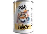 Tuf Tuf Cibo Umido Per Gatti, Carne In Scatola Con Tacchino, 400 G