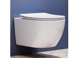 Horow Washdown Wc Bianco Wc Sospeso Wc Sospeso Con Sedile Soft-Close Wc Rotondo Vaso Da Bagno Per Bagno