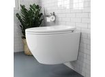 Wc Di Lavaggio Wc Sospeso Senza Bordo - Wc Sospeso A 360° Monoforo Con Sciacquone Superspin, Sedile Con Coperchio Rimovibile E Meccanismo Di Chiusura Soft-Close