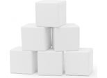 Iglu Set 39 - Set Di 6 Cubi - Bianco - Sei Cubi Di Schiuma Bianca / Blocchi Da Costruzione In Schiuma Per Bambini