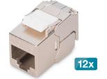 Digitus DN-93615-S-12 Digitus Keystone Cat6A Geschirmt 12 Stk. Werkzeugfr