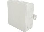 Scatola Di Derivazione Flessibile Per Montaggio A Superficie 100X100X41Mm IP54 12 Ingressi A Spina Con Aperture A Bussola Bianco V7 EDO777917 Edo Technic