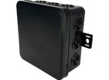Scatola Di Derivazione Flessibile Da Superficie 85X85X41Mm IP54 12 Entrate Cavi A Scatto Con Aperture A Bussola Nero V6 EDO777916 Edo Technic