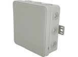 Scatola Di Derivazione Flessibile Per Montaggio A Superficie 100X100X41Mm IP54 12 Entrate Cavi A Scatto Con Aperture A Bussola Grigio V7 EDO777919 Edo Technic