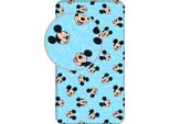 Disney Mickey Mouse Spannbettuch Faces - Einzel - 90 X 200 Cm - Baumwolle