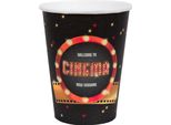 Bicchiere Di Carta Hollywood 10 Pezzi Colorati 7,8 X 9,7 Cm - Taglia Unica