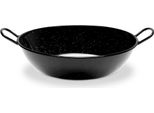 Padella Profonda Con Manici Vaello In Acciaio Smaltato Nero (Ø 40 Cm)