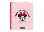 Raccoglitore Ad Anelli Minnie Mouse Me Time Pink A4 (26,5 X 33 X 4 Cm)