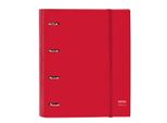 Raccoglitore Ad Anelli Safta Rojo Red (27 X 32 X 3,5 Cm)