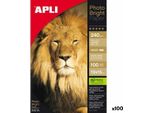 Carta Fotografica Apli Lucida 240 G/M² Formato 10X15 Cm - 100 Fogli - - - - - -