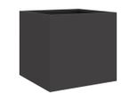 Vidaxl Fioriera Nera 32X30X29 Cm In Acciaio