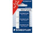 10X Mars 52653ABK3D Mars Radierer In Plastica Bk
