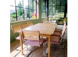 Tavolo Da Pranzo Rettangolare In Mdf Impiallacciato Rovere 200 Cm - Oviala Ambre