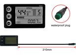 S866 Bicicletta Elettrica Display Lcd 24 V 36 V 48 V E-Bike Scooter Meter Pannello Di Controllo Con Spina Impermeabile