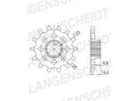 Pignone Supersprox 525 - 14T Cst-4054:14|Dentatura Fine 22.0/25.0