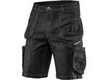 Neo Tools Pantaloncini Neri - Pantaloni Da Lavoro In Denim - Pantaloni Di Sicurezza Pantaloni Protettivi Abbigliamento Da Lavoro Estivo - Taglia 3XL