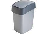 Cestino Curver Pacific Flip Bin, 25 Litri, 34X26X47 Cm, Antracite/Grigio, Per Rifiuti