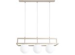 Lampada Da Soffitto Celeste Cashmere-Oro A 3 Luci Con Paralumi Bianchi E14 – Elegante Illuminazione Da Soffitto Per Il Soggiorno