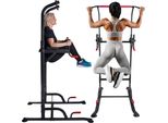 FIT4MED | Barra Per Trazioni - Nero - Altezza Regolabile 190-230 Cm - Stazione Di Allenamento Multifunzionale - 23 Kg