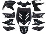 Set Di Carenature Dmp 11 Pezzi Nero Metallizzato Compatibile Con Yamaha Aerox, Mbk Nitro