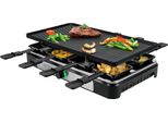 Adler | Raclette - Grill Elettrico | Ad 6616 | Stół | 1400 W | Czarny/Stal Nierdzewna
