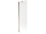 Mexen Next Paratia Da Bagno 1-Anta 60 X 150 Cm, Brina, Oro Rosa - 895-060-000-00-30-60