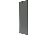Mexen Next Paratia Per Vasca Da Bagno 1-Anta 60 X 150 Cm, Grafite, Oro Rosa - 895-060-000-00-40-60
