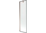 Mexen Next Parete Doccia A 1 Anta 50 X 150 Cm, Cornice Nera, Oro Rosa - 895-050-000-00-70-60