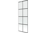 Mexen Next Paratia Da Bagno A 1 Anta 70 X 150 Cm, Griglia Nera, Bianco - 895-070-000-00-77-20