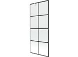 Mexen Next Paravento Doccia A 1 Anta 80 X 150 Cm, Griglia Nera, Bianco - 895-080-000-00-77-20