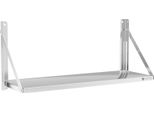 Scaffale A Muro Royal Catering - Pieghevole - 100 X 30 Cm - 40 Kg - Acciaio Inox