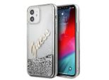 Guess Guhcp12Sglvssi Iphone 12 Mini5,4 Srebrny/Argento Custodia Rigida Glitter Vintage Script