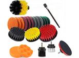 Kraft&Dele Set Di Spazzole 22 Pezzi 1/4" Di Estensione KD10997"