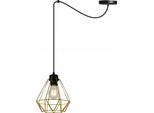 Light-Home Spider Corral Sospensione - Lampada Da Soffitto Industriale - Lampada A Sospensione In Metallo - 1 Lampadina, Nero E Oro