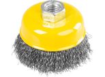 Spazzola Strend Pro CCB-501, 75 Mm, A Tazza, Ondulata, M14X2, Filo 0.3 Mm