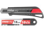 Coltello Strend Pro Premium FD781, Blackmatt, Softtouch, 18 Mm, A Spezzare, + 10 Pz Lame, Set