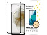 Vetro Temperato Wozinsky Duro E Pieno Di Colla Per Motorola G73 A Schermo Intero Con Cornice - Nero