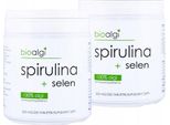 2X Spirulina + Selenio Integratore Alimentare Con Bioalghe Di Alta Qualità - 250 Compresse, Marchio Bioalgae