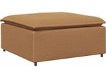 Vidaxl Divano Modulare Modulo Poggiapiedi Beige 100X100X48 Cm
