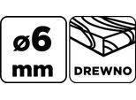 Punta Per Legno Graphite Ø 6/8/10/12/14 Mm - Punta Di Precisione Per Legno Con Codolo Esagonale - Per Forare In Profondità Legno E Compensato