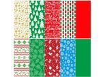 Baisdy Carta Velina Natale 80 Fogli 50X50 Cm Confezione Regalo