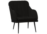 Syfax™ Poltrona Nera 63X76X80 Cm Velluto