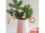Marrakesch Set Di 5 Decorazioni Natalizie Decorazioni Per Albero Di Natale 10Cm Ciondolo In Vero Legno Come Decorazione Per Albero Di Natale