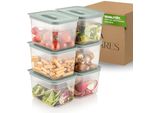 Set Di Contenitori Viwares Con Valvola, Contenitori Impilabili Con Coperchio, Ermetici, Senza Bpa, In Plastica Per Alimenti, Verdure, Frutta E Prodotti Secchi, (2,35 Litri)