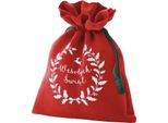 Sacchetto Regalo - Rosso - 45X30Cm - Riutilizzabile - Regalo Di Natale - Decorazione Natalizia