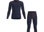 LÖFfler Transtex Warm Set Intimo Da Uomo Con Pantaloni 3/4 E Camicia A Maniche Lunghe Blu 54