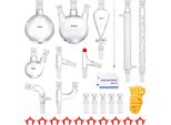 Set Per La Distillazione In Laboratorio - Set Per La Distillazione Di Oli Essenziali In Vetreria Da 3,3 Boro - Set Per La Distillazione Da 1000 Ml - 24 E 40 Composti - Set Di Vetreria Da 29 Pezzi